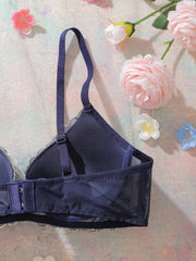 Floral Embroidered Women's Bra