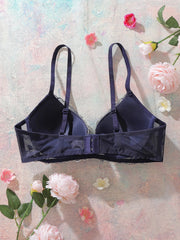 Floral Embroidered Women's Bra