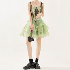 Green Fairy Mini Dress