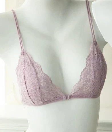 French Solid Triangle Thin Cups Bra