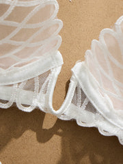French Style Sexy Embroidered Transparent Underwear