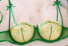 French-style floral embroidery lace lingerie