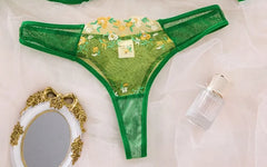 French-style floral embroidery lace lingerie