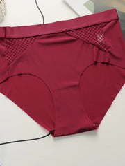 Hot selling women's ice silk seamless sexy triangle Underwear