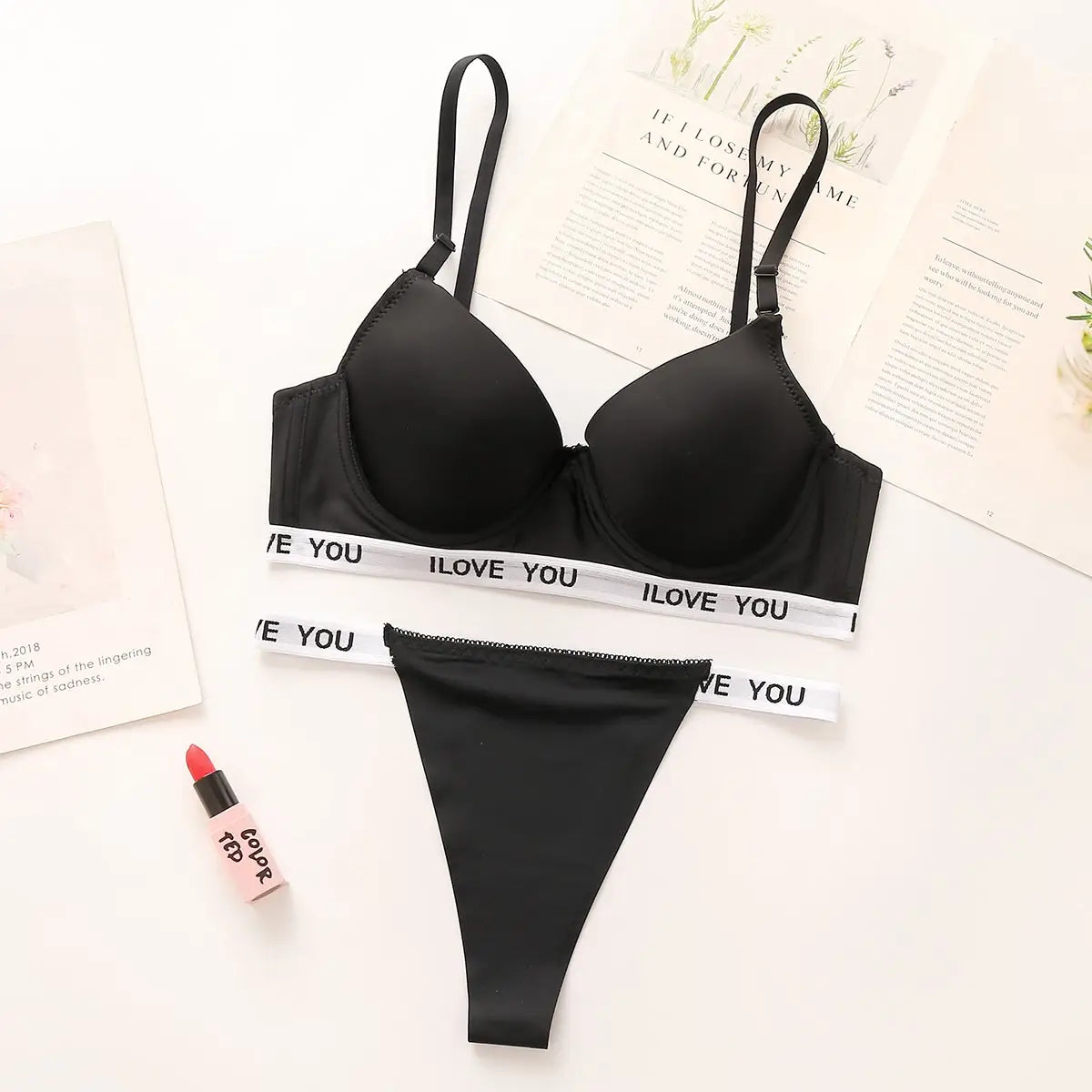 Irregular letter sexy lingerie