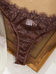 Ladies' Basic Style Thin Lace Bra