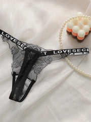 Ladies' sexy embroidered flower lace Underwear