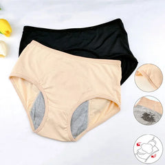 Lady Menstrual Period Briefs Mid-Waist Cotton Breathable Panties