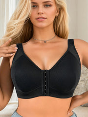 Large size full cup black Underwear