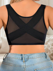 Large size full cup black Underwear