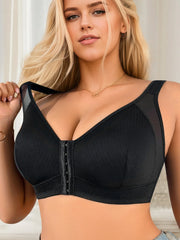 Large size full cup black Underwear