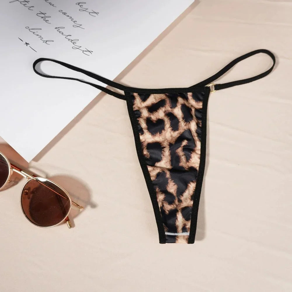 Leopard Thong