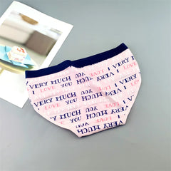 Lovely Cartoon Printed Ladies Cotton Underwear