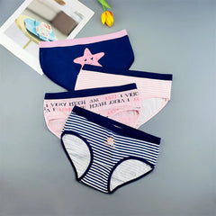 Lovely Cartoon Printed Ladies Cotton Underwear