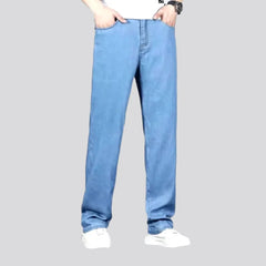 Lyocell men's high-waist jeans
