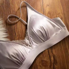 Hot Sale Women French Satin Bra