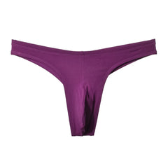 Low Waist Cotton U Convex Pouch Thong