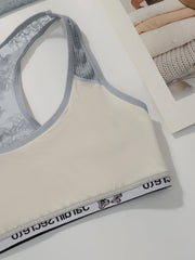 Seamless Letter Design Bralette