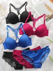 product: Thick chest cushion gathered and pulled front button Bra