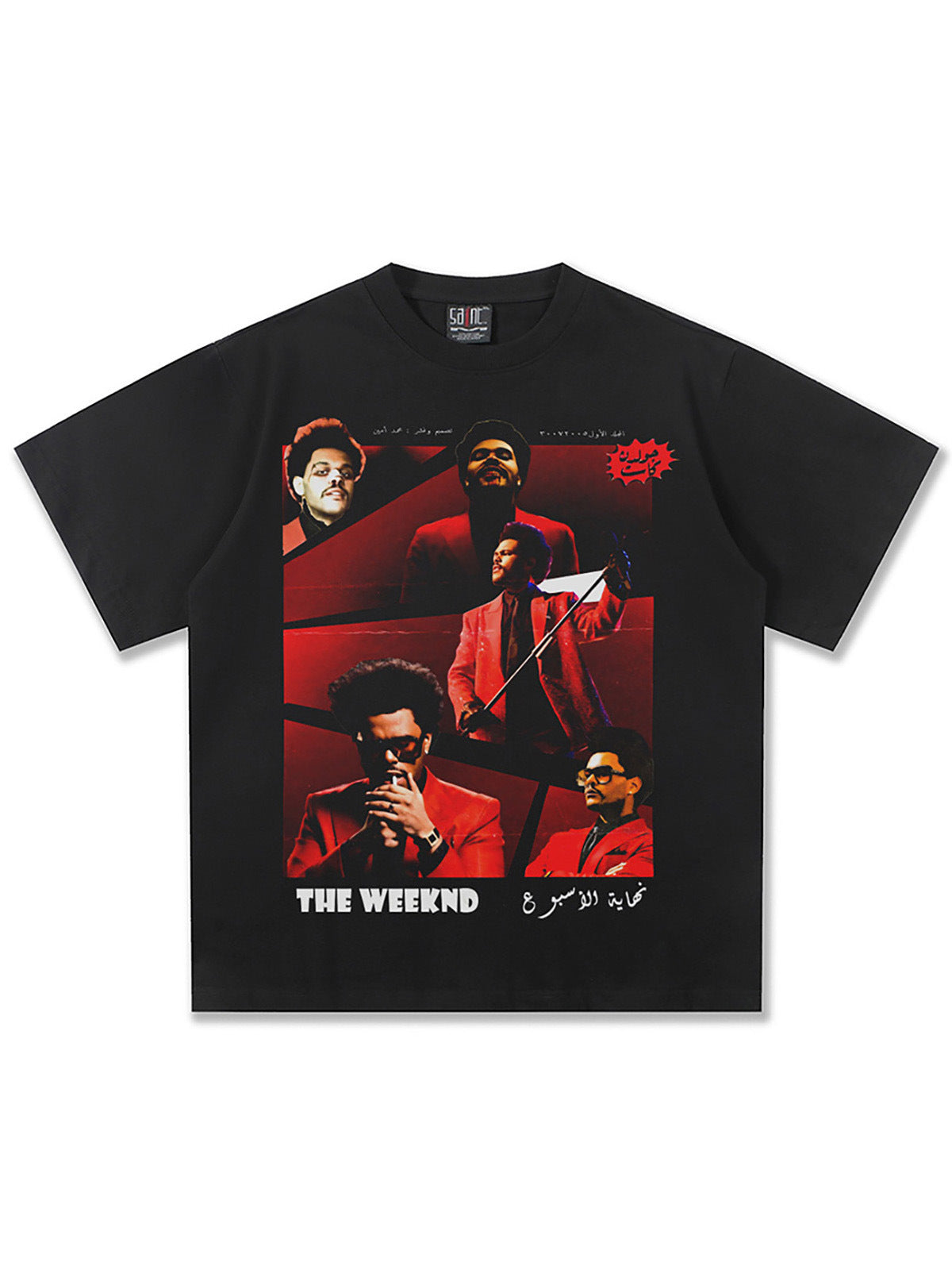 Direct-Injection Printed Short-Sleeved T-Shirt