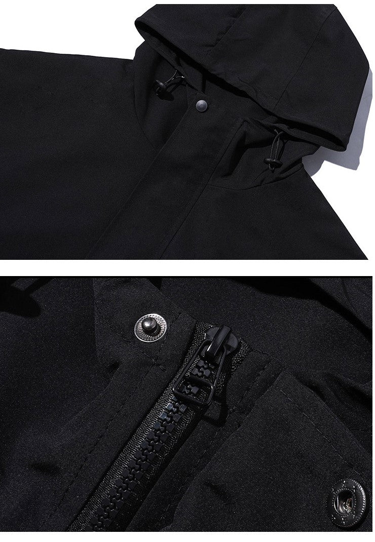 Oversized Multi-Pocket Lightweight Cargo Jacket