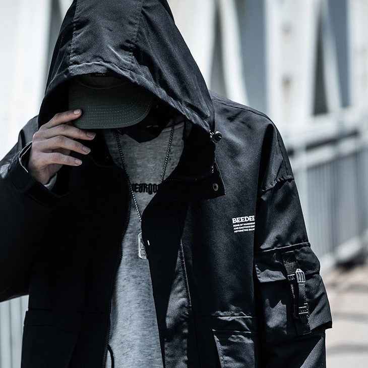 Oversized Multi-Pocket Lightweight Cargo Jacket