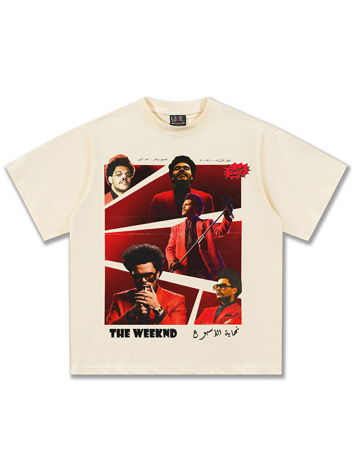 Direct-Injection Printed Short-Sleeved T-Shirt