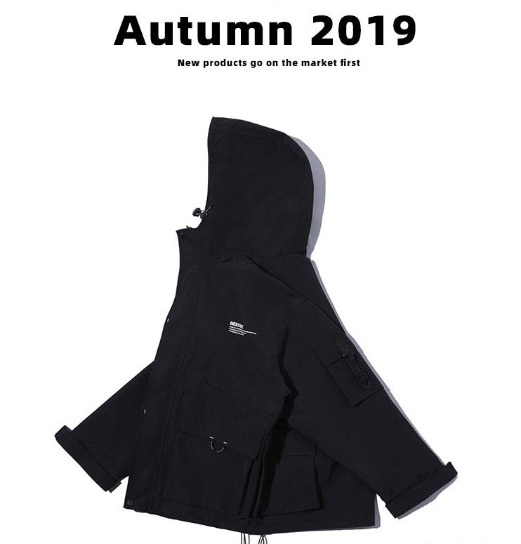 Oversized Multi-Pocket Lightweight Cargo Jacket