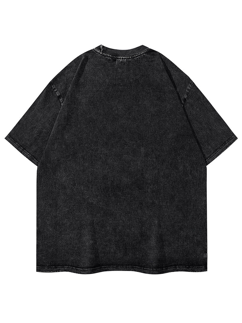 Peaceful Dog T-shirt Loose Fashion American Style