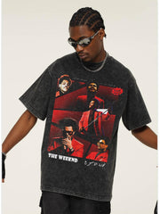 Direct-Injection Printed Short-Sleeved T-Shirt