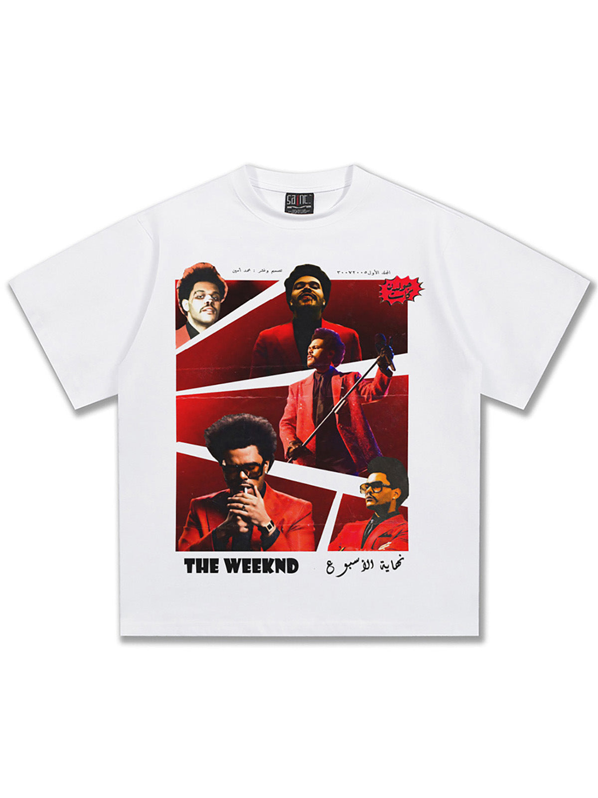 Direct-Injection Printed Short-Sleeved T-Shirt