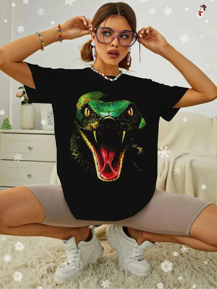 Doberman Loose Casual Cotton T-Shirt