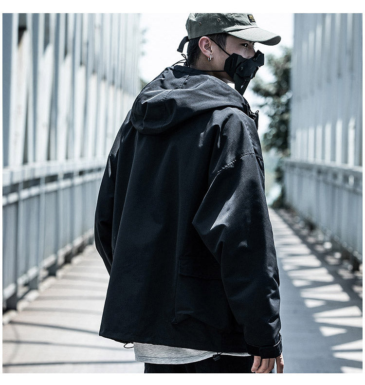 Oversized Multi-Pocket Lightweight Cargo Jacket