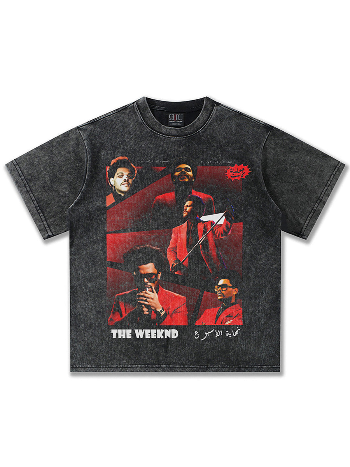 Direct-Injection Printed Short-Sleeved T-Shirt