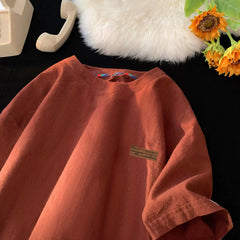 Loose Fit American Style Half Sleeve Top