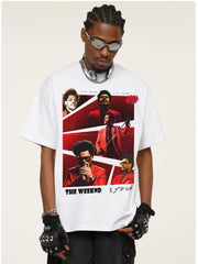 Direct-Injection Printed Short-Sleeved T-Shirt