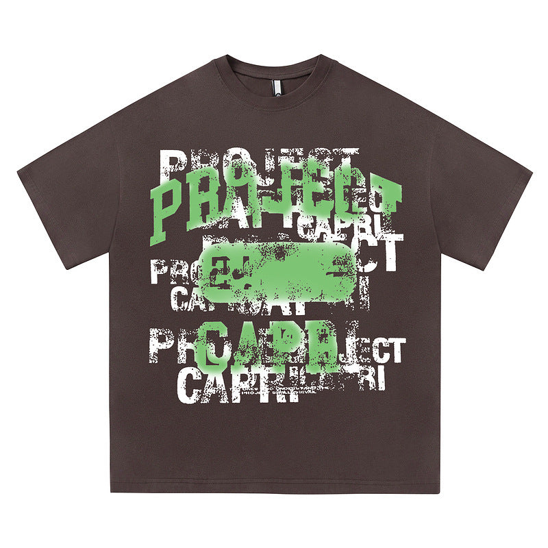 Y2K Hip Hop  Round Neck Oversized T-Shirt