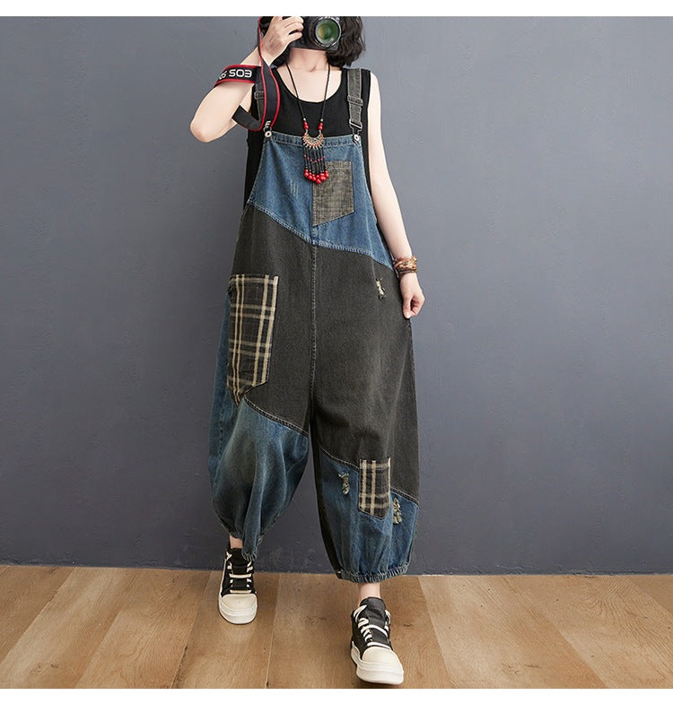 Vintage jeans overall for women