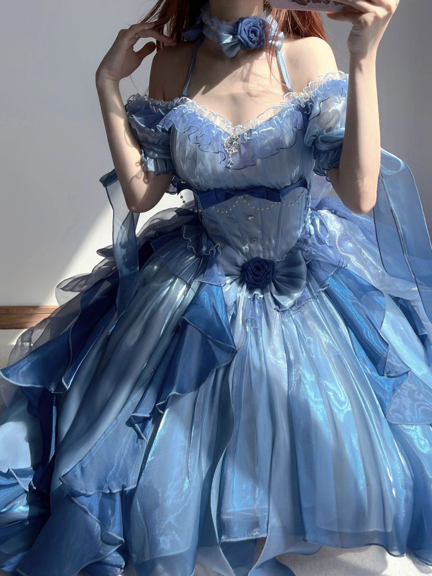 Kawaii Sea Blue Jellyfish Lovely Lolita Dress ON821 – Clioce Kawaii Sea Blue Jellyfish Lovely Lolita Dress ON821 – Clioce