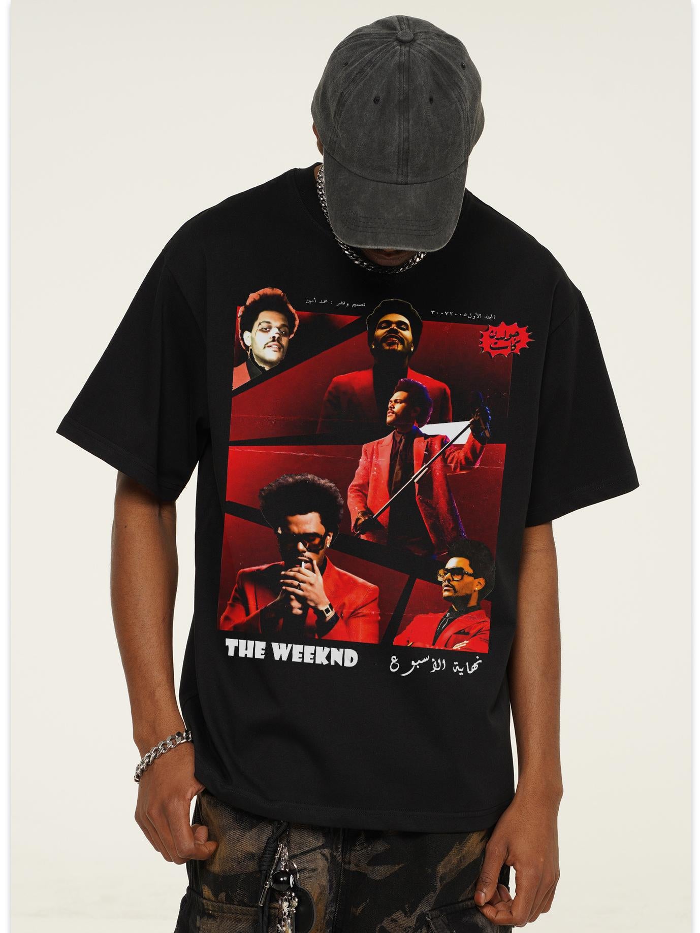 Direct-Injection Printed Short-Sleeved T-Shirt
