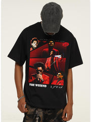 Direct-Injection Printed Short-Sleeved T-Shirt