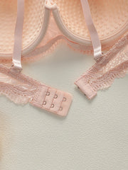 Pink Lace Push Up Bra
