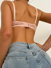Pink lace girls' brassiere sweet style women's Underwear