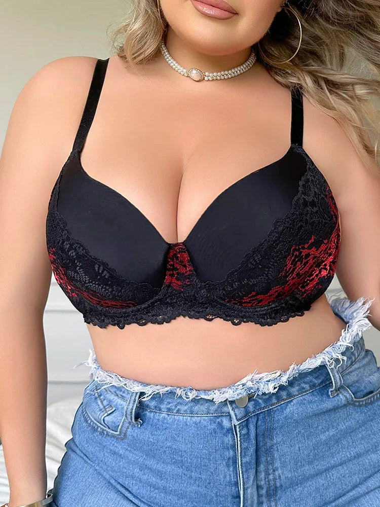 Plus Size Black Underwire Bra