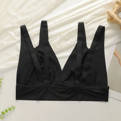 Plus Size Black Wireless Bralette