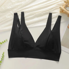 Plus Size Black Wireless Bralette