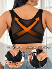 Plus Size Black Wireless Unpadded Bra