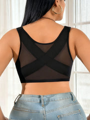 Plus Size Black Wireless Unpadded Bra