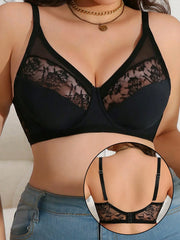 Plus Size Lace Minimizer Bra