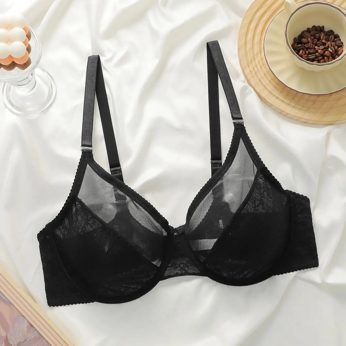 Plus Size Lace Underwire Unpadded Bras